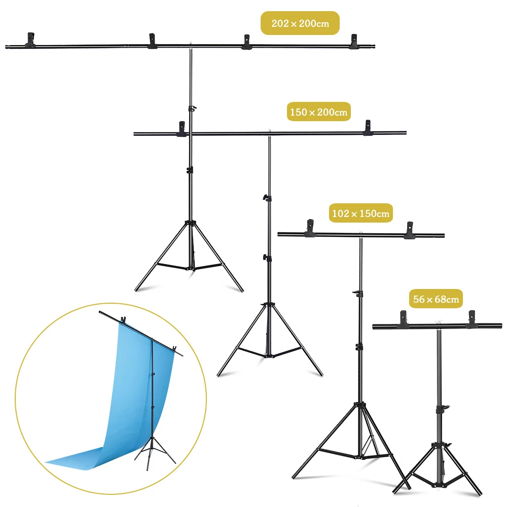 Backdrop Stand Kit - SH Photography1.5*2/2*2M T-Shape Fondale Sfondo Supporto