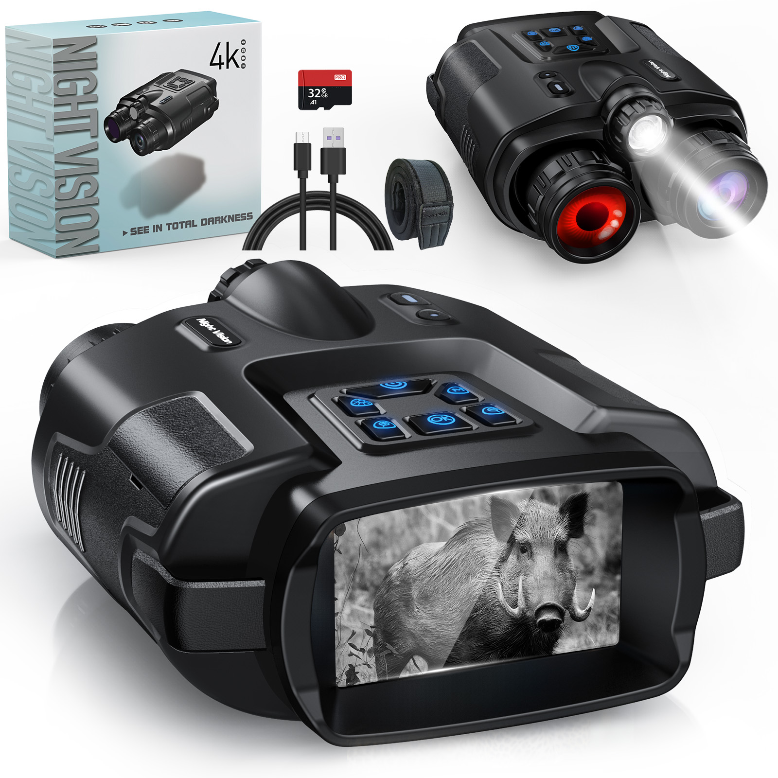 Photography Ratio - Binocolo per Visione Notturna 4K a