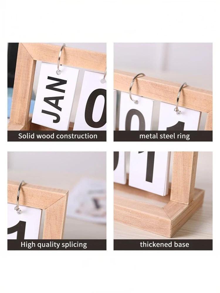 Photography Date - Calendario Perpetuo in Legno con Display