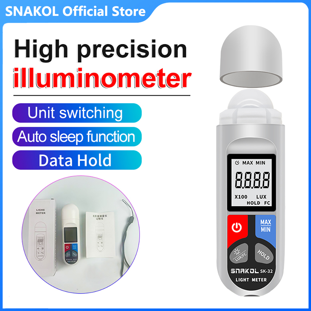 Photography Ratio - SK-32 Misuratore di illuminamento digitale Misuratore