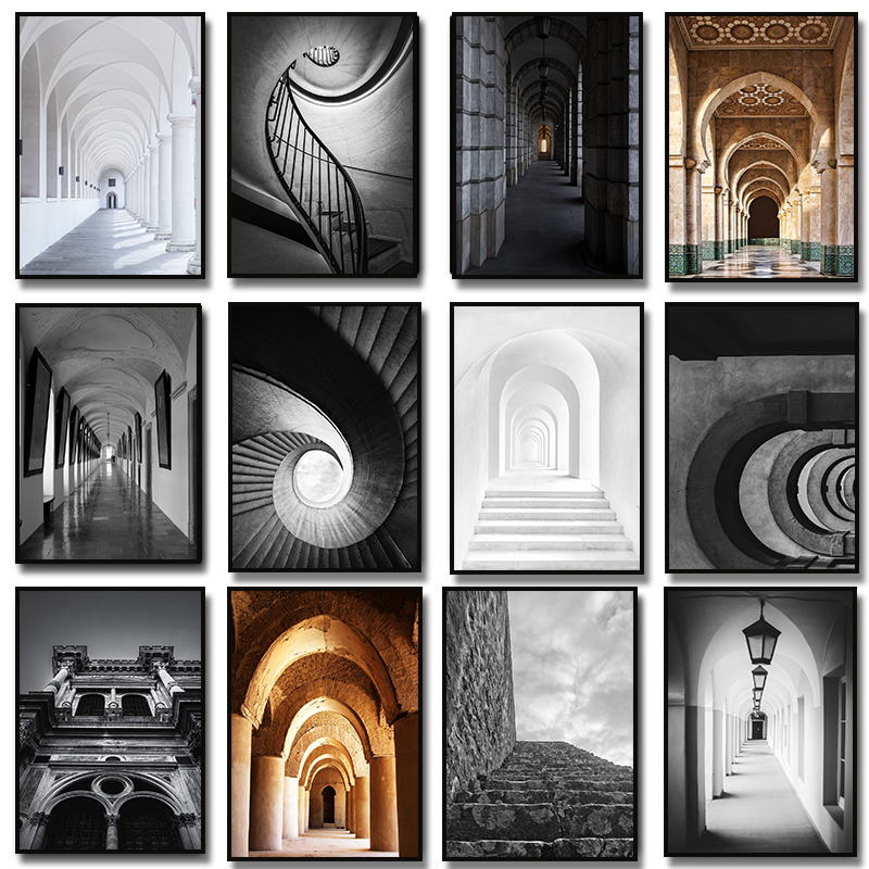 Photography Architecture - Poster Artistici Moderni Astratti in Bianco