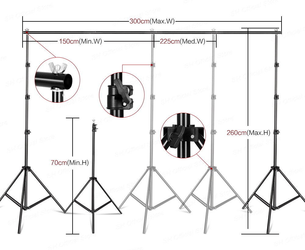 Kit di Illuminazione per Studi - Backdrop Stand Kit recensione e prezzo